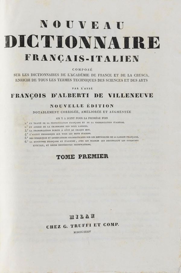 DUE DIZIONARI FRANCESE-ITALIANO