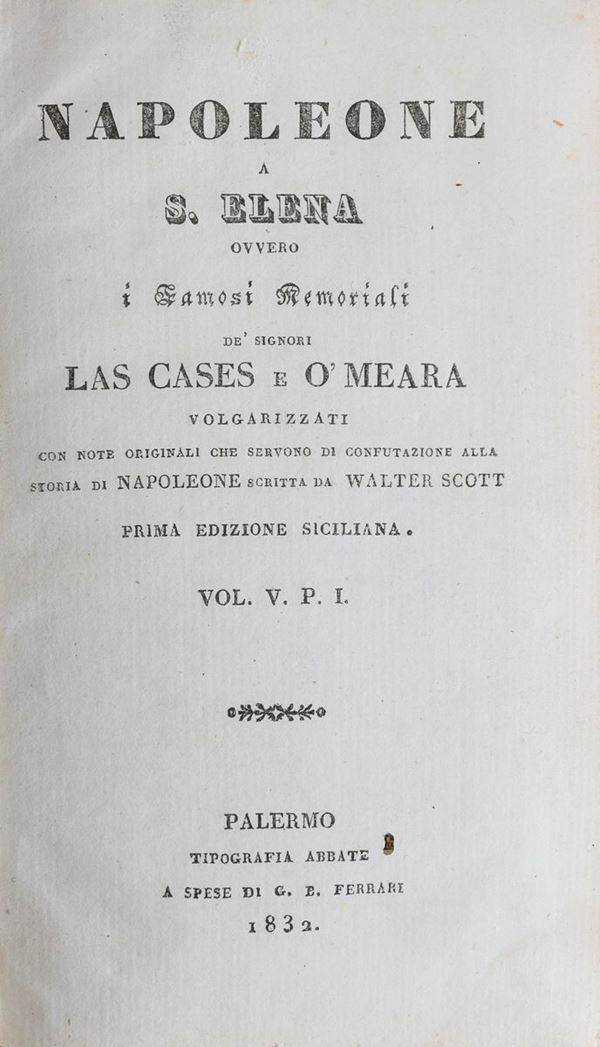 QUATTRO VOLUMI NAPOLEONE A S. ELENA