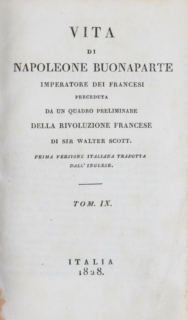 DUE VOLUMI VITA DI NAPOLEONE