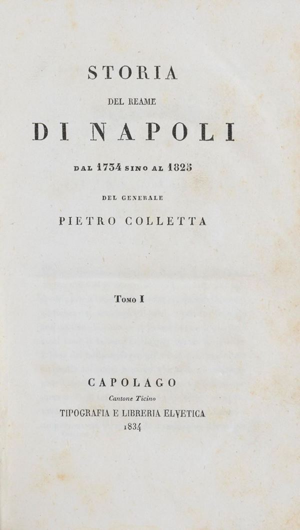 DUE VOLUMI STORIA NAPOLI E BENIAMINO FRANKLIN
