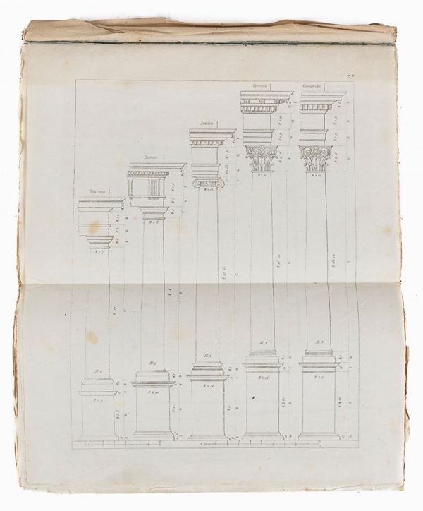 DUE FASCICOLI CON INCISIONI DI ARCHITETTURA