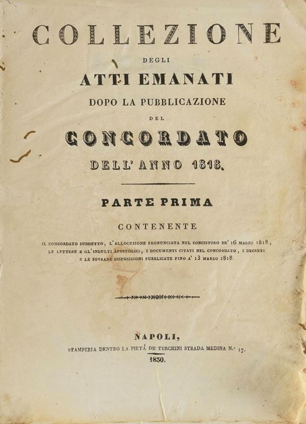 CONCORDATI ANTICHI