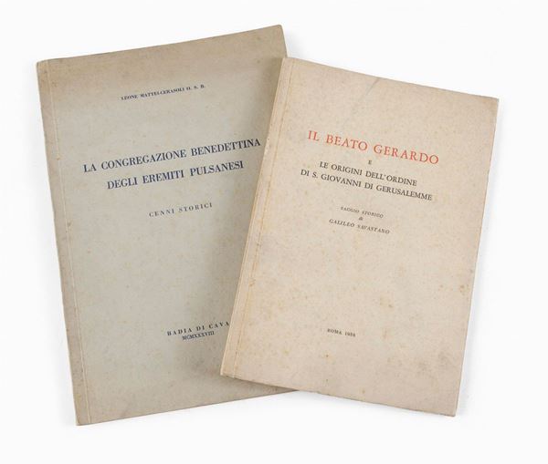 DUE VOLUMETTI ORDINI CAVALLERESCHI