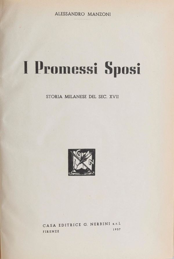 DUE VOLUMI BIBBIA E PROMESSI SPOSI
