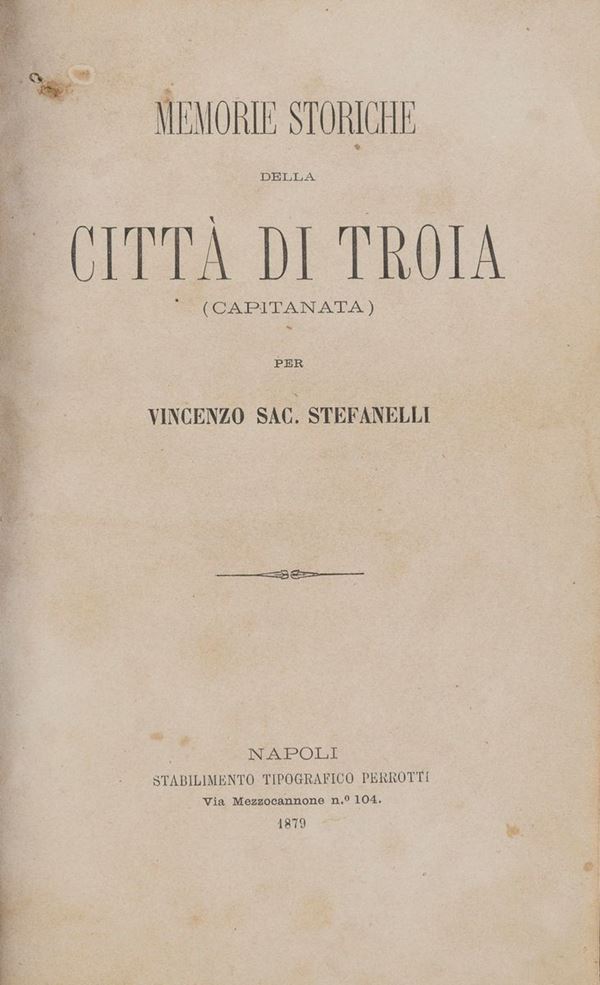 VOLUME CITT&#193; DI TROIA