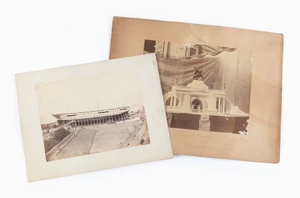 DUE FOTOGRAFIE DI FINE OTTOCENTO