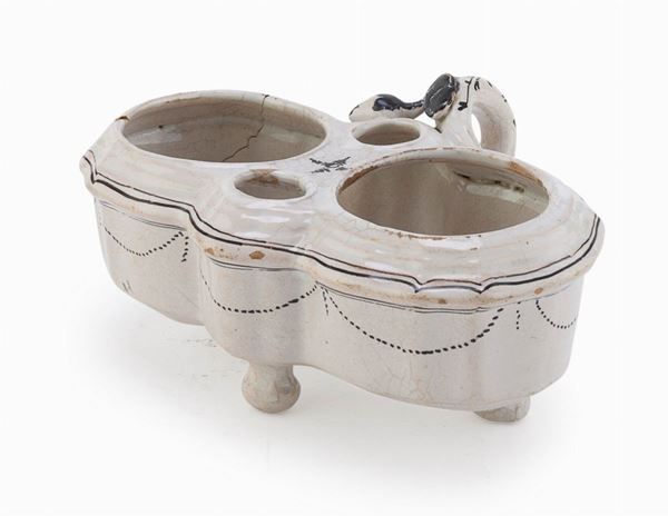 OLIERA IN MAIOLICA, PROBABILMENTE CERRETO