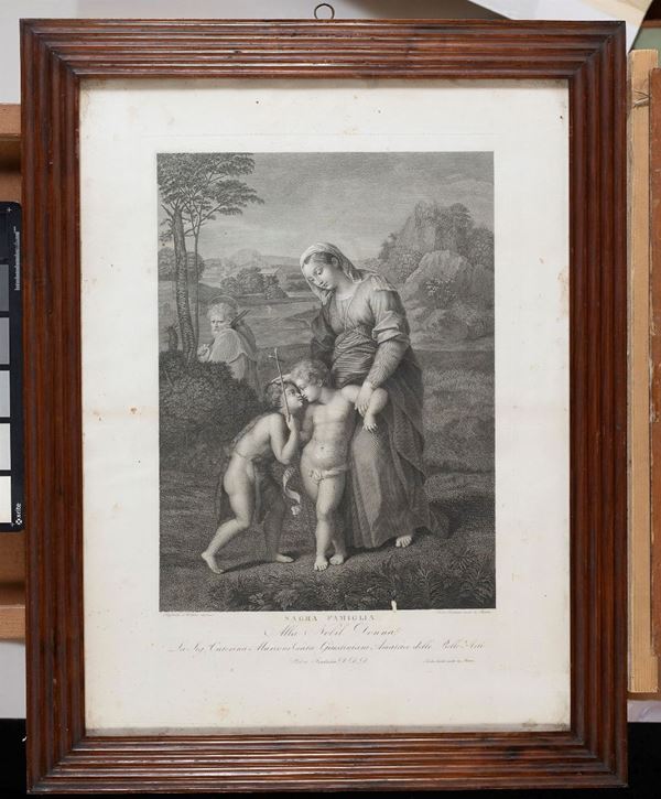 STAMPA SACRA FAMIGLIA DA RAFFAELLO