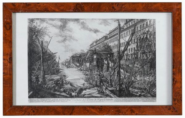 RIPRODUZIONE DI INCISIONE DA PIRANESI