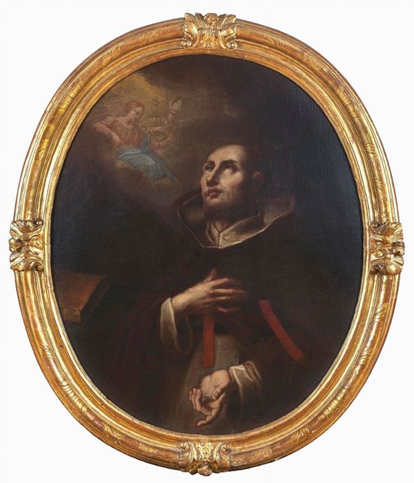 COPPIA DIPINTI SAN GIOVANNI E PADRE TRINITARIO