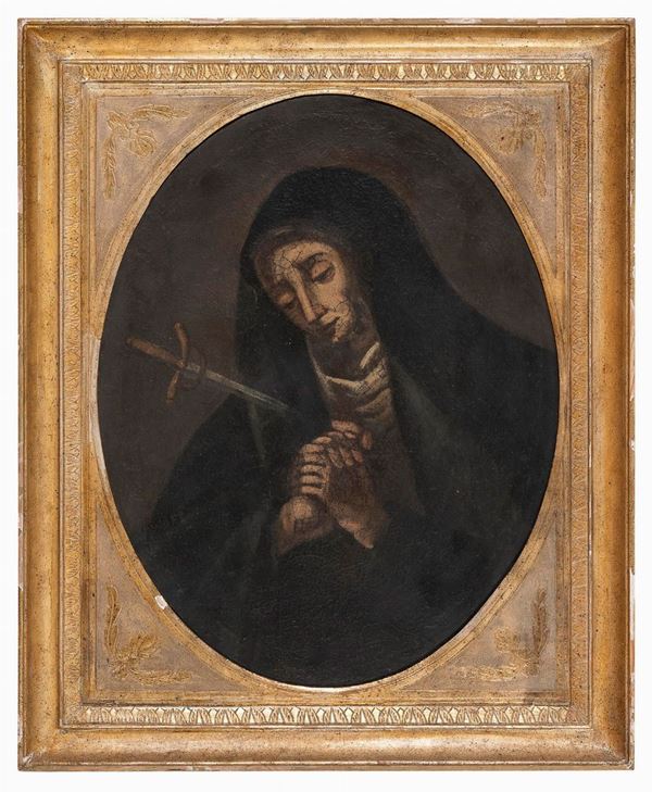 DIPINTO MATER DOLOROSA DEL SETTECENTO