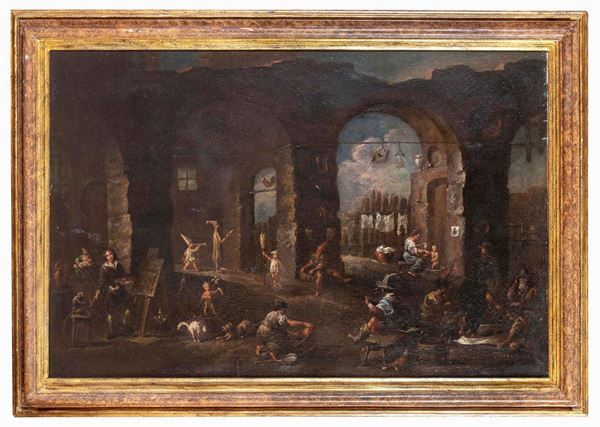 ALLEGORIA CON PRESUNTO RITRATTO DI ALESSANDRO MAGNASCO
