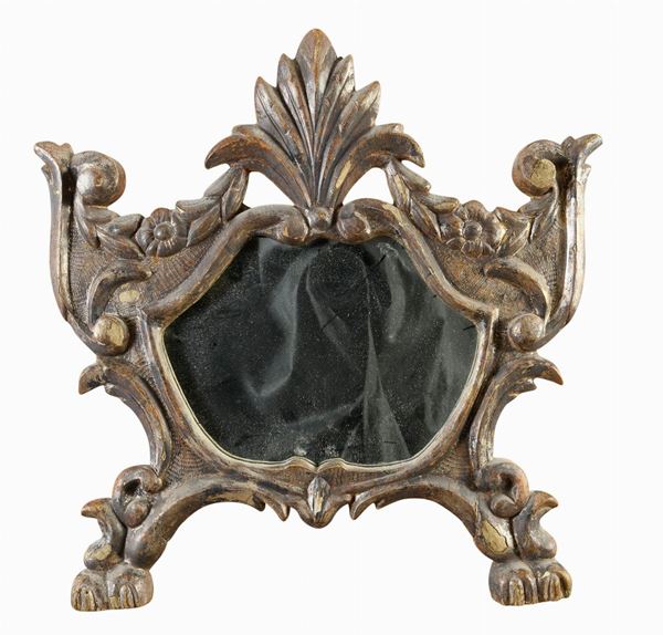 SPECCHIERA IN LEGNO ARGENTATO