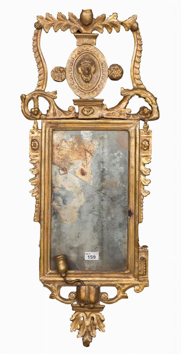 RESTI DI SPECCHIERA IN LEGNO DORATO