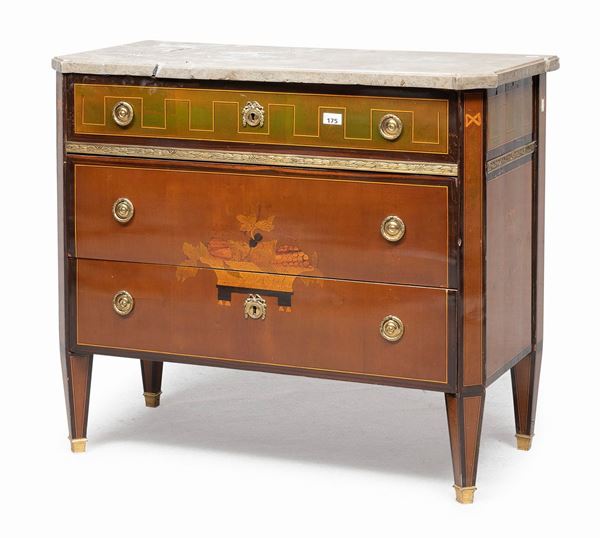 COMMODE IN LEGNO DI PERO, FRANCIA LUIGI XVI