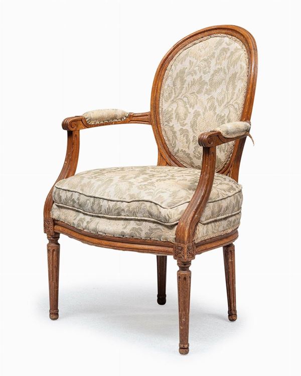 POLTRONCINA, FRANCIA FINE XVIII SECOLO