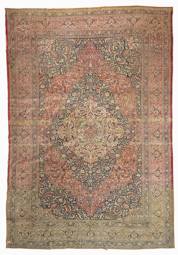 TAPPETO TABRIZ FINE XIX SECOLO