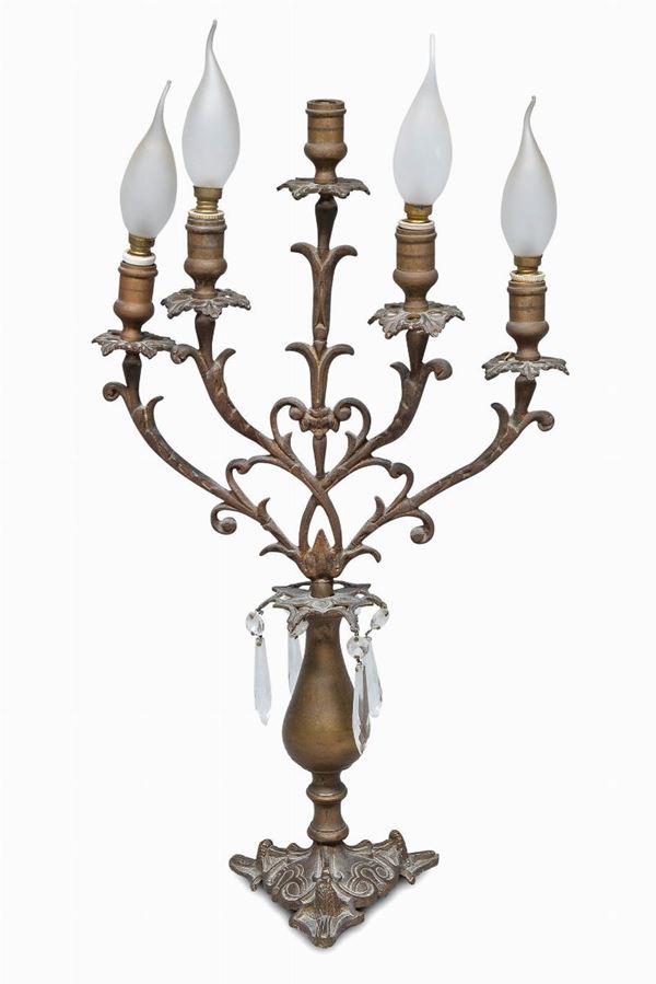 CANDELABRO IN BRONZO