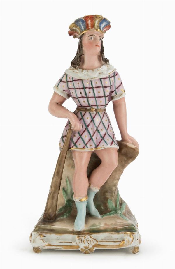 FIGURA ALLEGORICA IN PORCELLANA, FRANCIA
