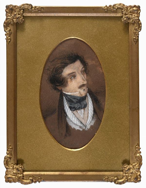 PASTELLO RITRATTO DI UOMO