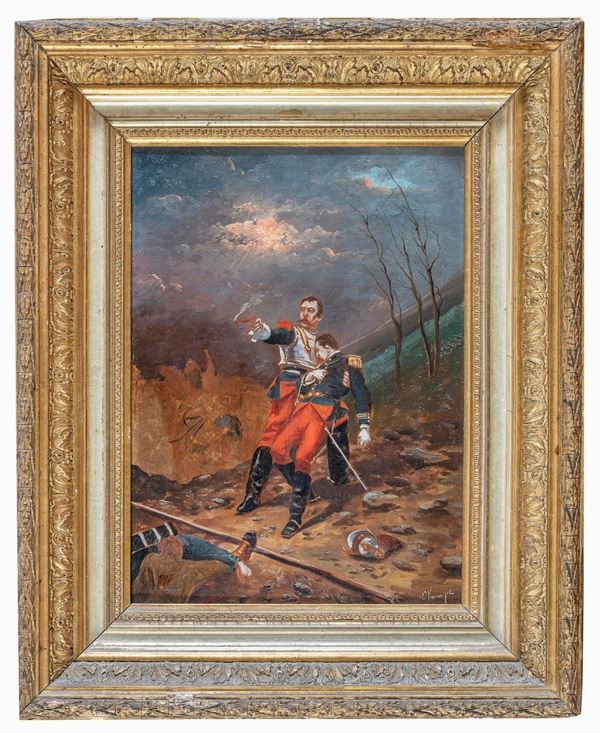 COPPIA DI DIPINTI ATTRIBUITI A RAOUL VERNEUIL