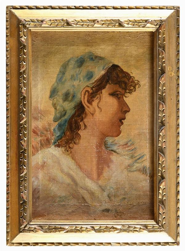 DIPINTO FANCIULLA F.TO S. SEIMPERE
