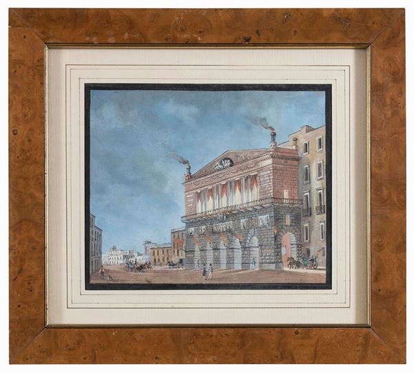 GOUACHE REAL TEATRO DI SAN CARLO