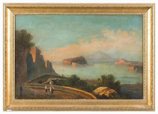 COPPIA DI VEDUTE NAPOLETANE DELLA SCUOLA DI POSILLIPO