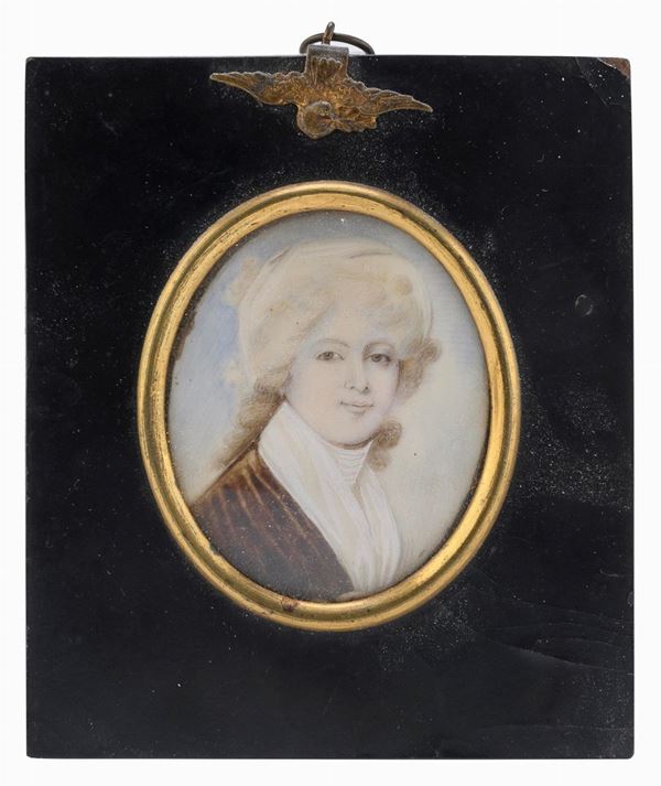 MINIATURA RITRATTO DI DONNA