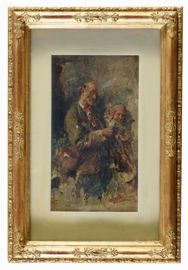 DIPINTO PELLEGRINI DI TITO PELLICCIOTTI