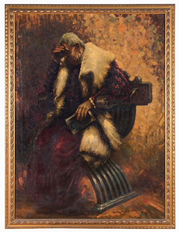 DIPINTO DUBBIO AMLETICO DI CARLO MONTESI