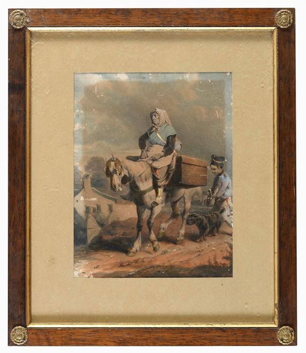 QUATTRO STAMPE A COLORI DI JEAN-BAPTISTE A. LAFOSSE