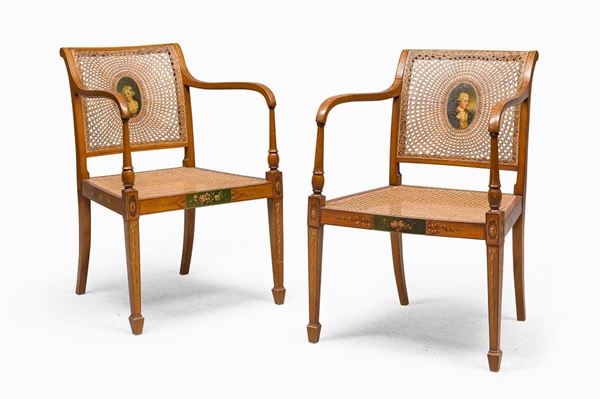 COPPIA DI POLTRONCINE SHERATON