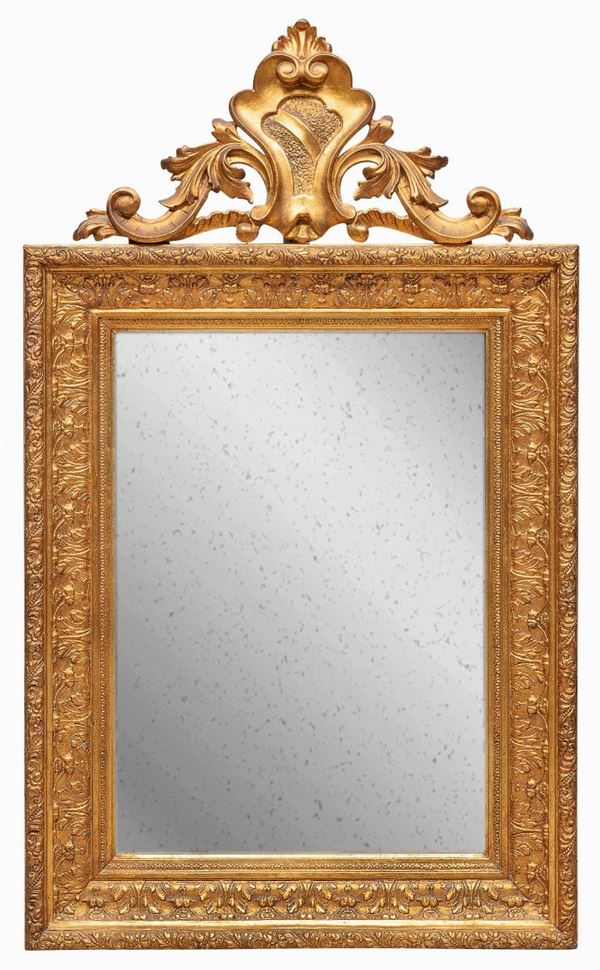 SPECCHIERA IN LEGNO DORATO