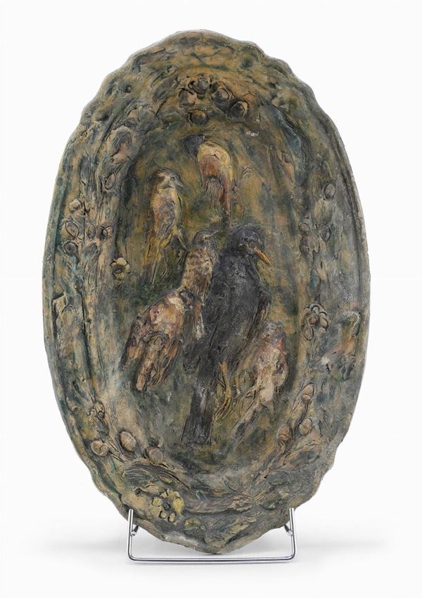 PIATTO IN CERAMICA F.TO BIANCO 1975