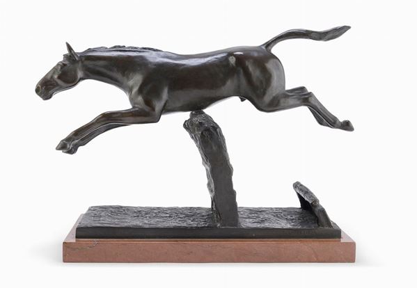 BRONZO CAVALLO F.TO G. LIVERZANI