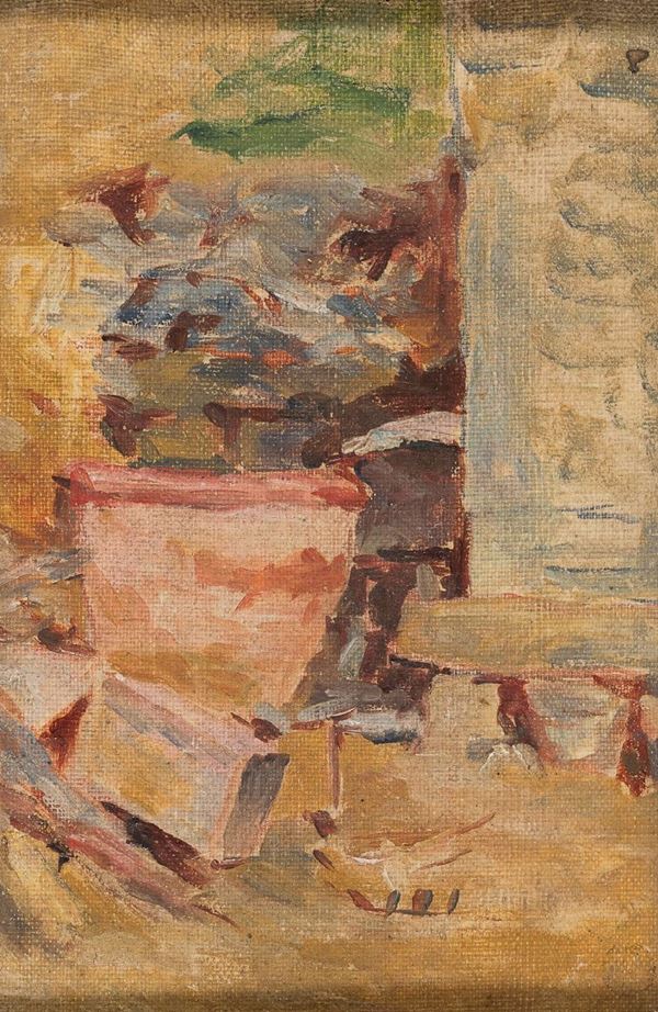 DIPINTO SCORCIO ARCHITETTONICO