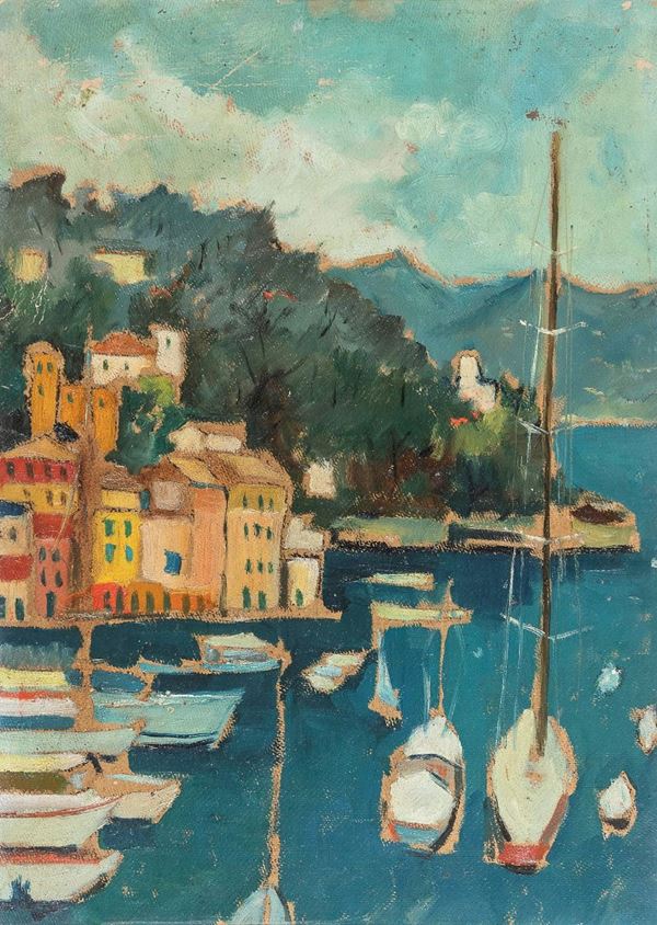DIPINTO PORTOFINO DI MICHELE CASCELLA
