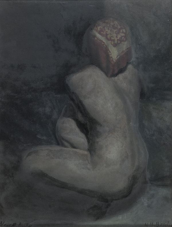 DIPINTO NUDO DI DONNA F.TO NANE M. BASILINS