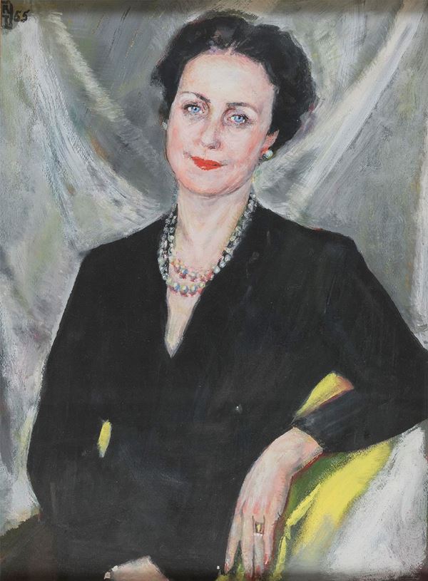 RITRATTO DI SIGNORA DI PITTORE DEL NOVECENTO
