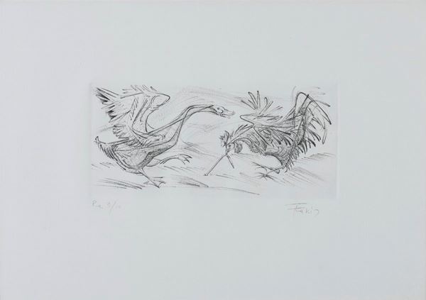 INCISIONE ANATRA E GALLO DI TAKIS