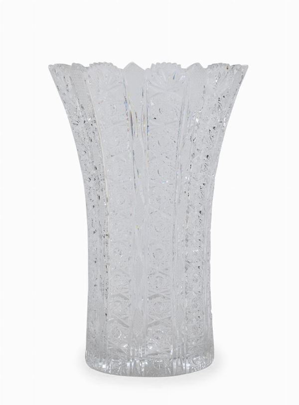 VASO IN CRISTALLO TAGLIATO
