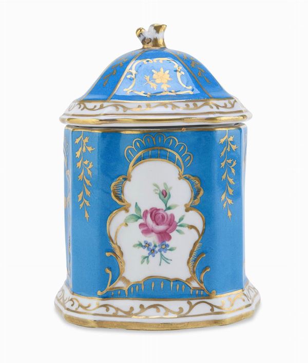 BISCOTTIERA IN PORCELLANA, SEVRES