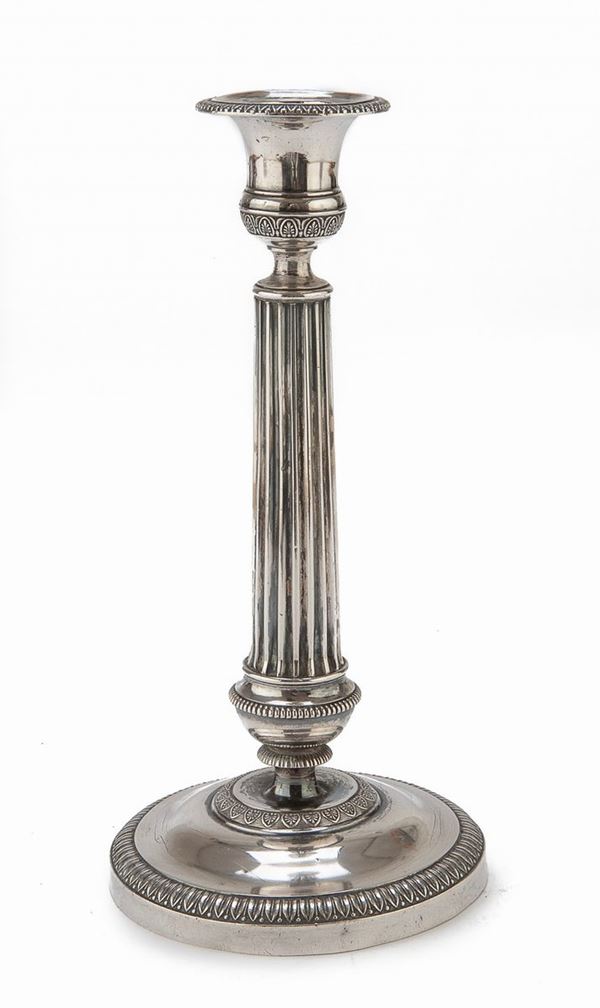 CANDELIERE IN ARGENTO, LOMBARDO VENETO 1838/1864