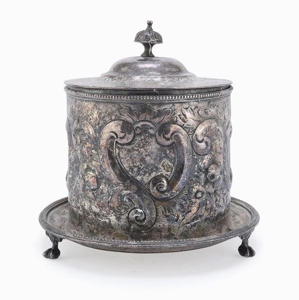 BISCOTTIERA IN SILVERPLATE, REGNO UNITO
