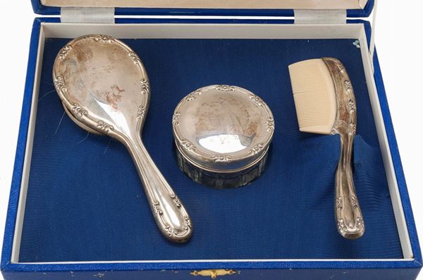 SERVIZIO DA TOLETTA IN ARGENTO, FIRENZE