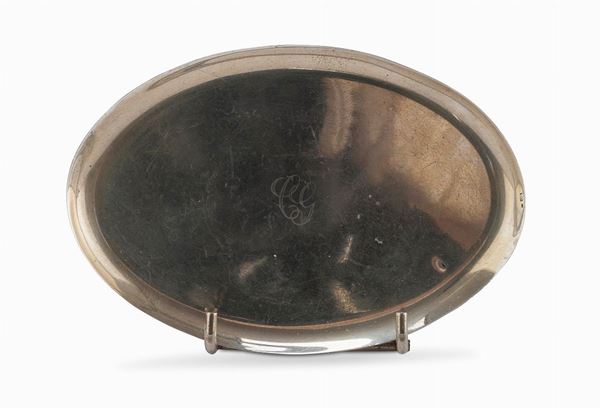 PIATTINO OVALE IN ARGENTO