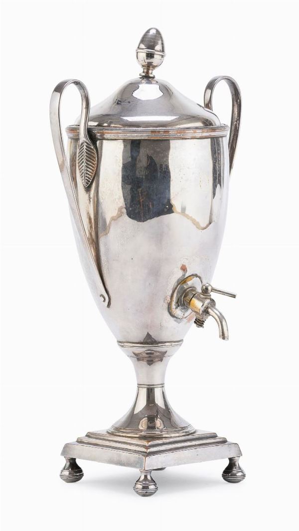 SAMOVAR IN SILVERPLATED, PROBABLMENTE REGNO UNITO