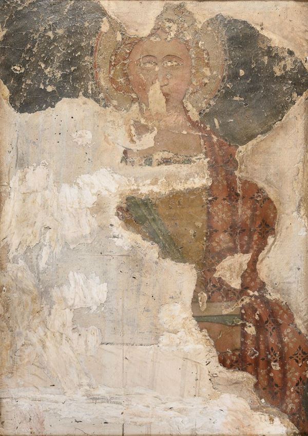 STRAPPO DI AFFRESCO DELL&#39;ITALIA CENTRALE