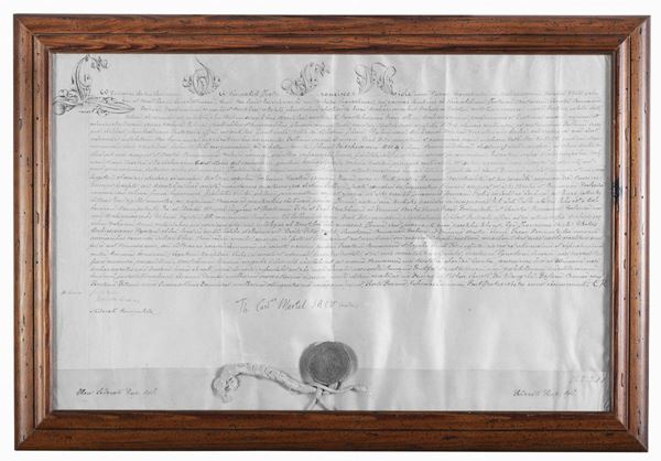 BOLLA MANOSCRITTA DEL SETTECENTO